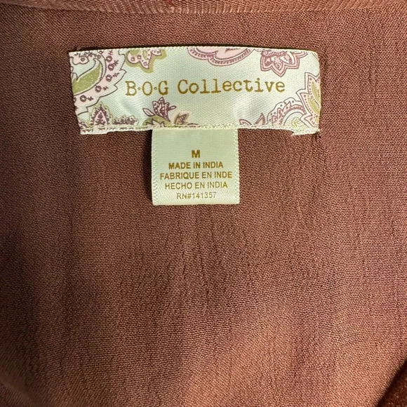 BOG collective brown lace dress size medium - Picture 3 of 4